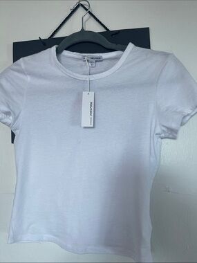 James Perse White Crewneck Tee - Short Sleeve